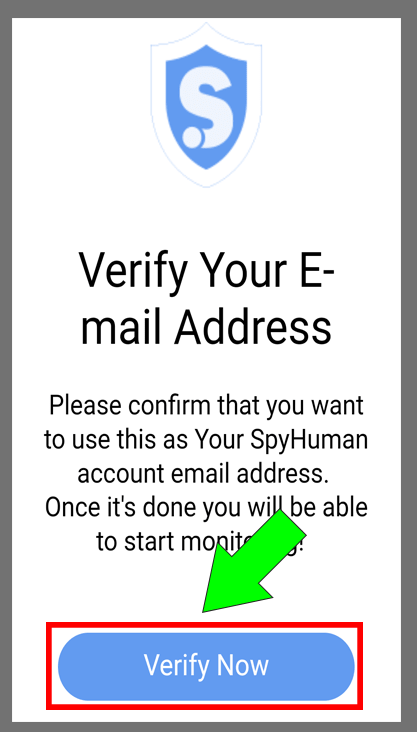 Verify E-mail of SpyHuman Account | Install Guide